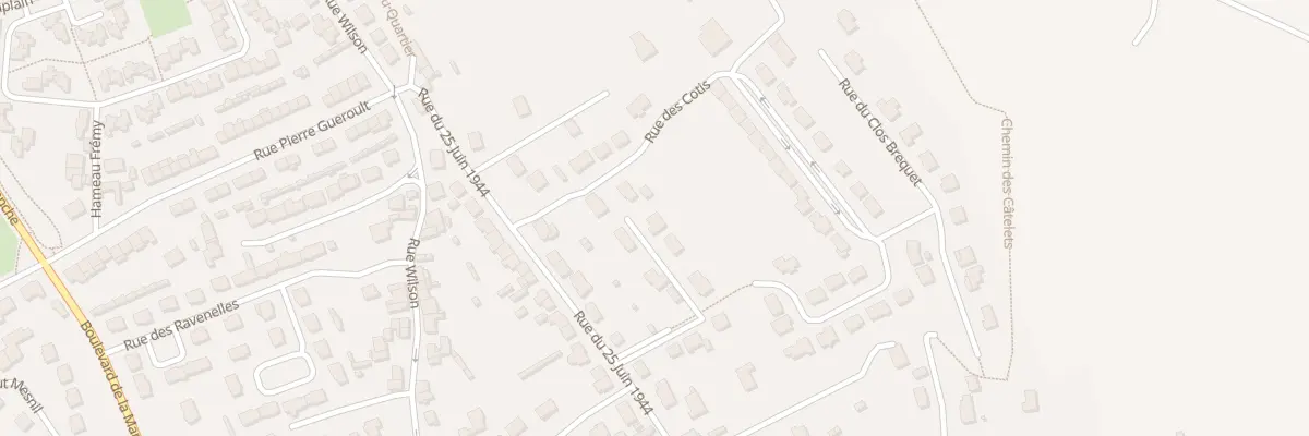 Plan du 264C Rue du 25 Juin 1944 à Cherbourg-en-Cotentin