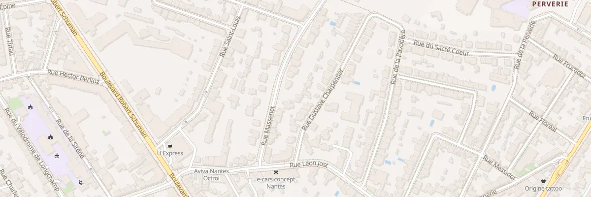 Plan du 18 Rue Massenet à Nantes