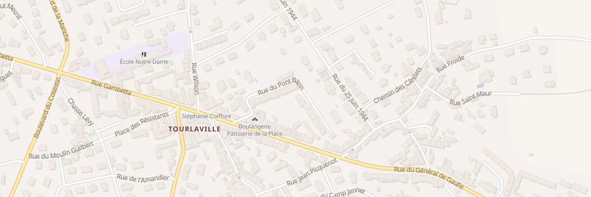 Plan du 102 Rue du Pont Bazin à Cherbourg-en-Cotentin
