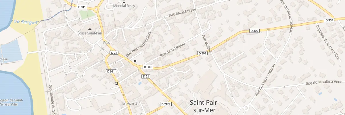Plan du 84 Rue de la Hogue à Saint-Pair-sur-Mer