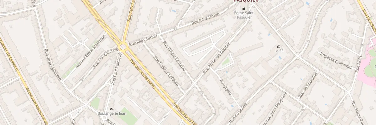 Plan du 34 Rue Ernest Legouvé à Nantes