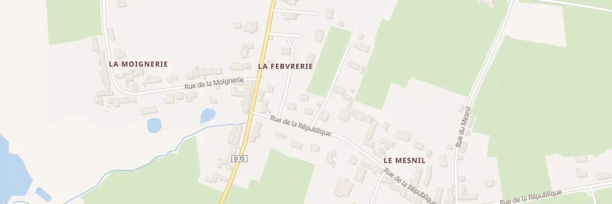 Plan du 25 Rue de la République à Créances