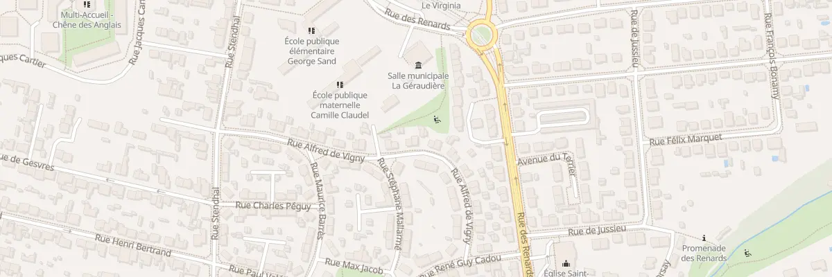 Plan du 26 Rue Alfred de Vigny à Nantes