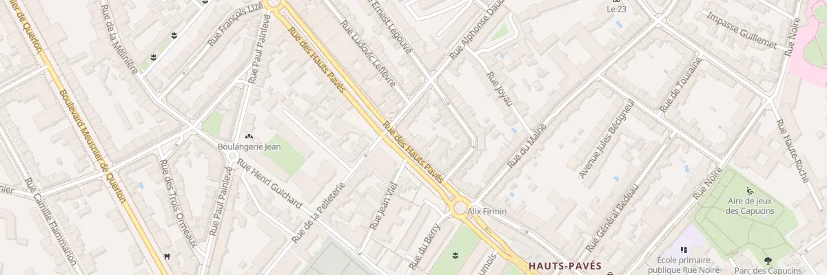Plan du 72 Rue des Hauts Pavés à Nantes