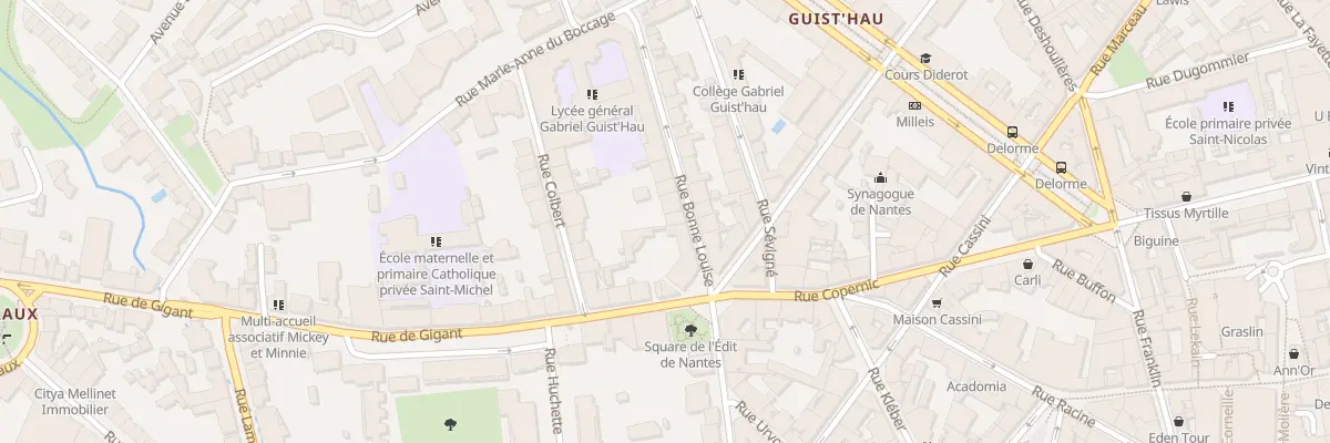 Plan du 1B Rue Bonne Louise à Nantes