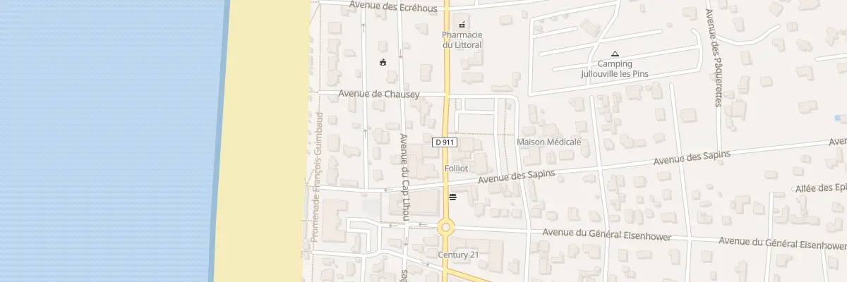 Plan du 34 Av de la Liberation Jullouvil à Jullouville
