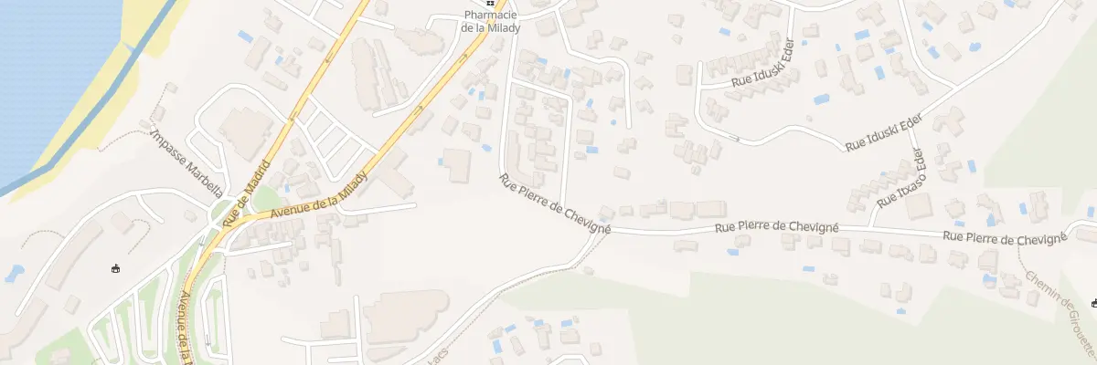 Plan du 24 Rue des Padouens à Biarritz