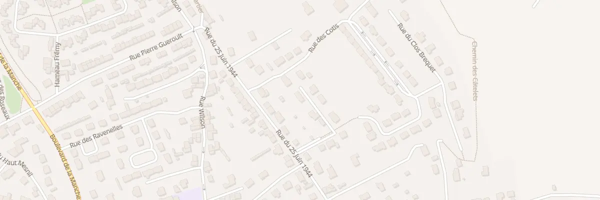 Plan du 264E Rue du 25 Juin 1944 à Cherbourg-en-Cotentin