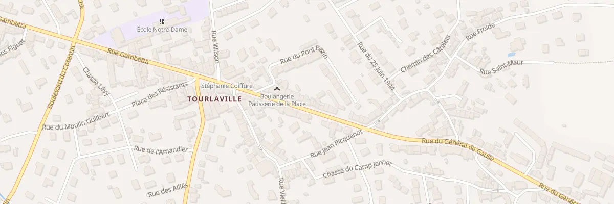 Plan du 17 Rue Gal de Gaulle Tourlaville à Cherbourg-en-Cotentin