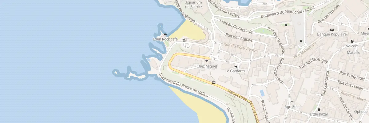 Plan du 21 Rue Perspect Cote des Basques à Biarritz