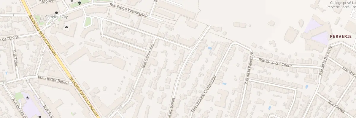 Plan du 25 Rue Massenet à Nantes
