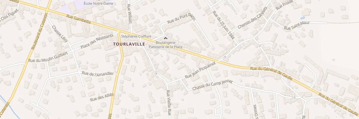 Plan du 28 Rue Gal de Gaulle Tourlaville à Cherbourg-en-Cotentin