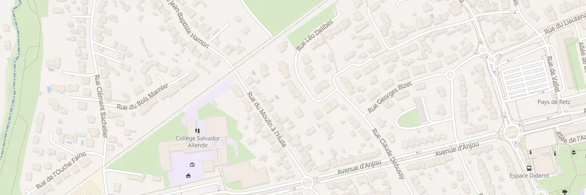 Plan du 11 Rue Léo Délibes à Rezé