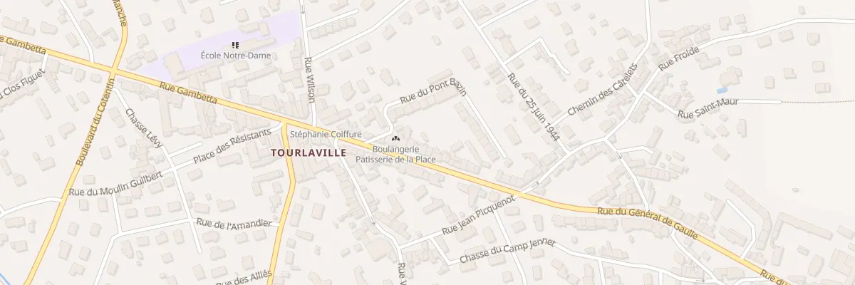 Plan du 15 Rue Gal de Gaulle Tourlaville à Cherbourg-en-Cotentin