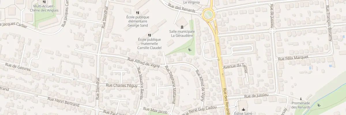 Plan du 30 Rue Alfred de Vigny à Nantes