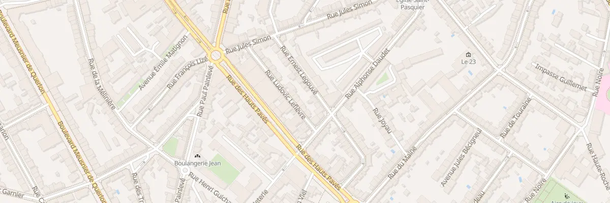 Plan du 15B Rue Ernest Legouvé à Nantes