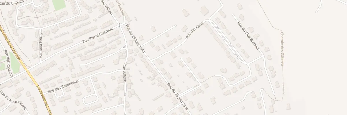 Plan du 264F Rue du 25 Juin 1944 à Cherbourg-en-Cotentin