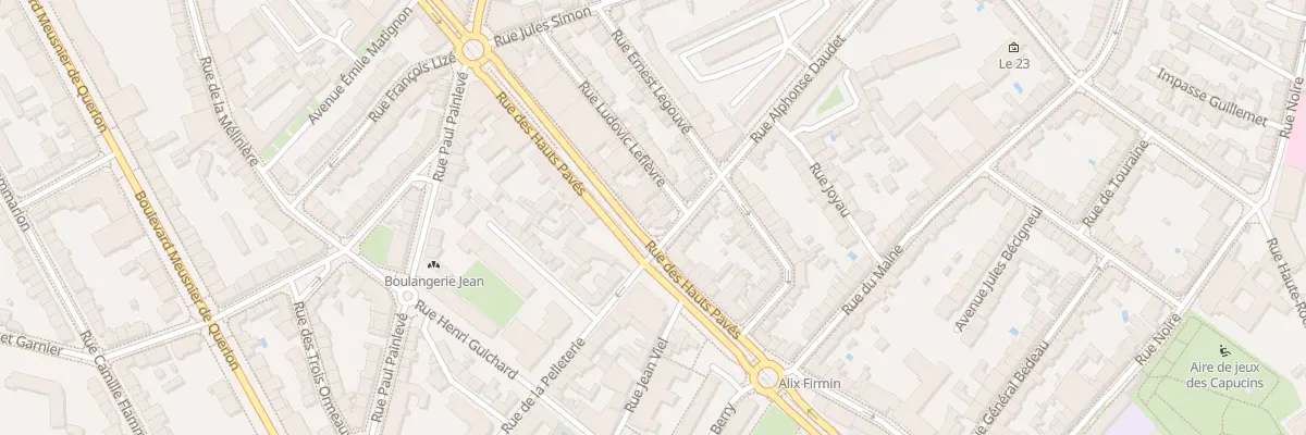 Plan du 74 Rue des Hauts Pavés à Nantes