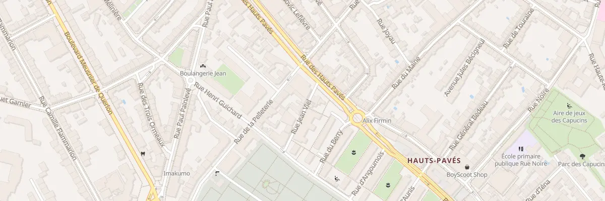 Plan du 22 Rue de la Pelleterie à Nantes
