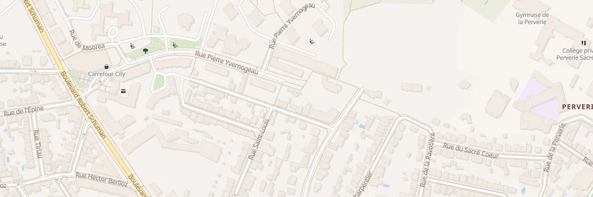 Plan du 10 Rue Georges Meynieu à Nantes