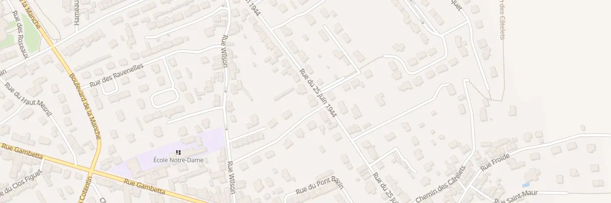 Plan du 255 Rue du 25 Juin 1944 à Cherbourg-en-Cotentin