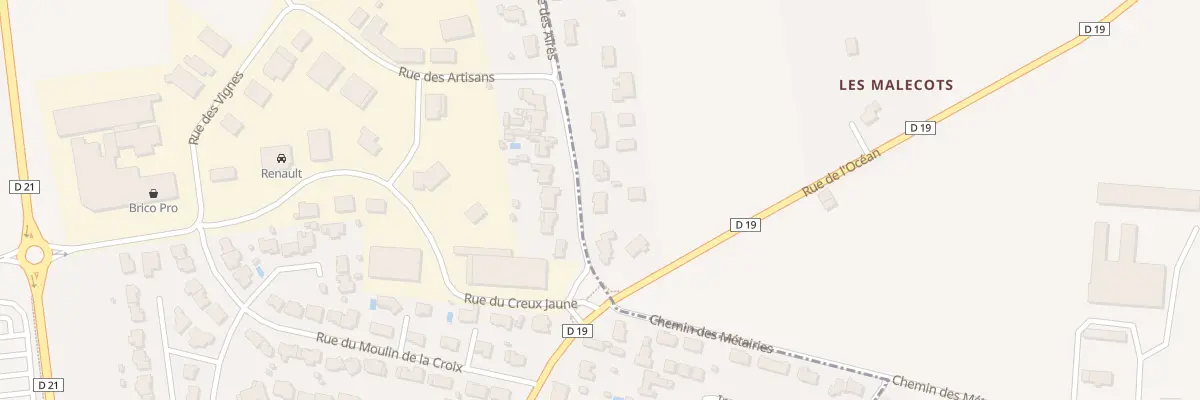 Plan du 4 Rue des aires à Saint-Vincent-sur-Jard