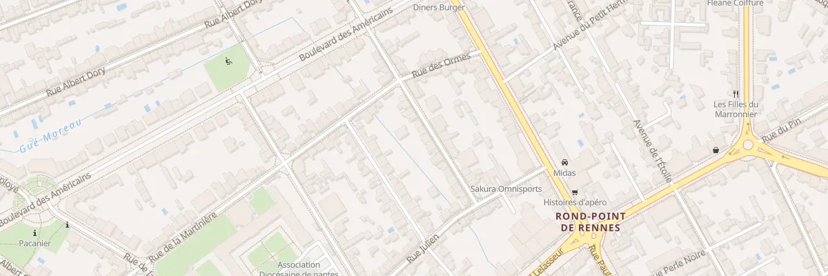 Plan du 21 Rue Georges Bizot à Nantes