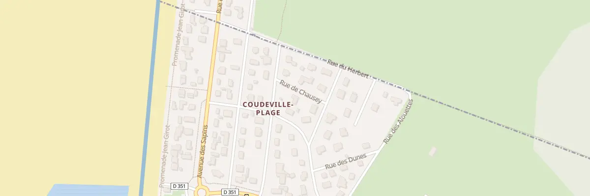 Plan du 12 Rue des Chardons Bleus à Coudeville-sur-Mer
