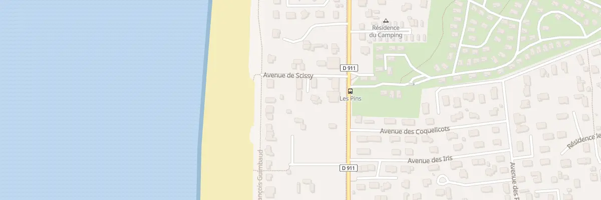 Plan du 6 Av de Scissy -Jullouville à Jullouville