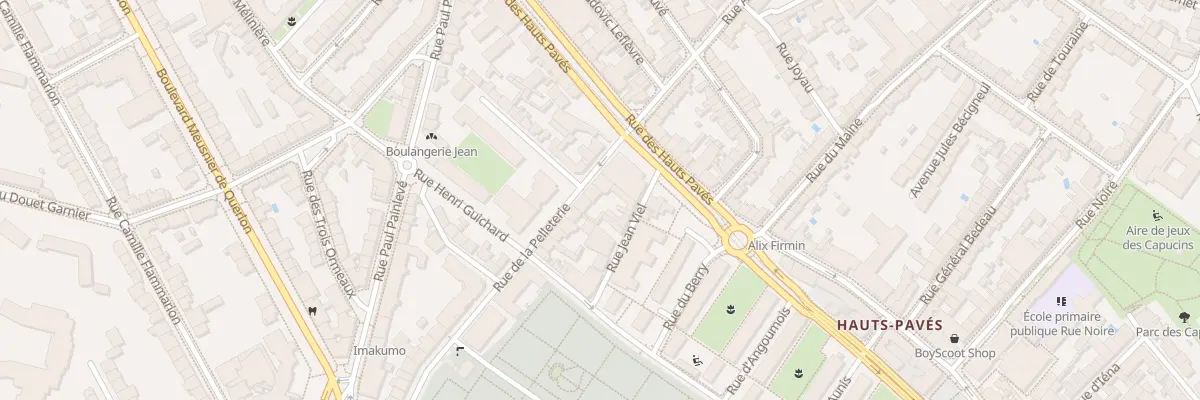 Plan du 20 Rue de la Pelleterie à Nantes