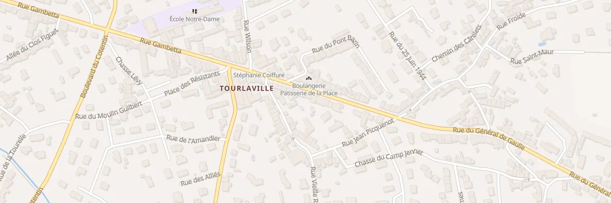Plan du 16 Rue Gal de Gaulle Tourlaville à Cherbourg-en-Cotentin