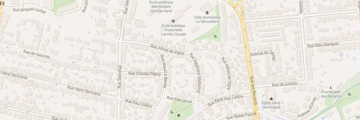 Plan du 19 Rue Alfred de Vigny à Nantes