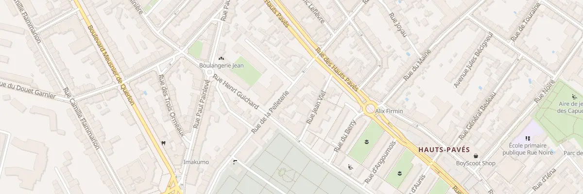 Plan du 16 Rue de la Pelleterie à Nantes