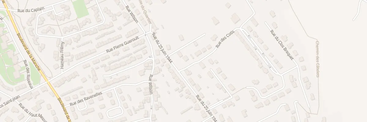 Plan du 386 Rue du 25 Juin 1944 à Cherbourg-en-Cotentin