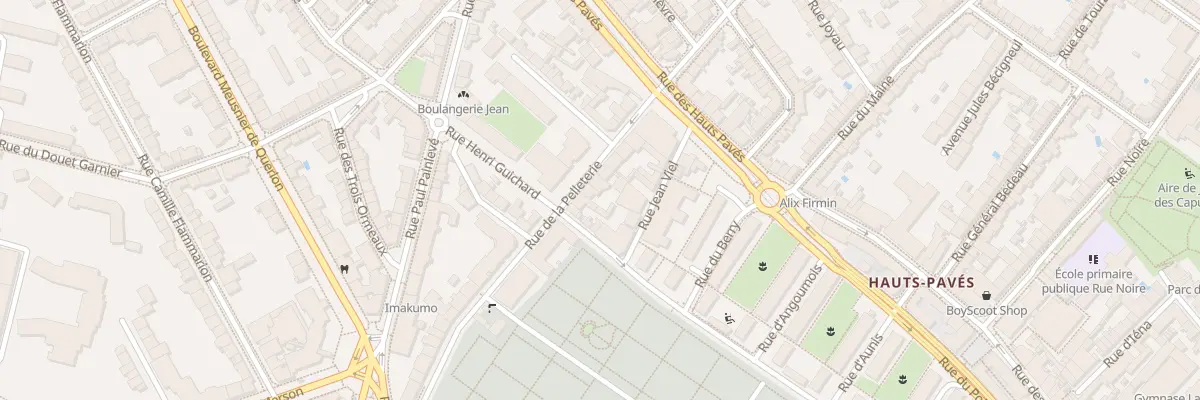 Plan du 12 Rue de la Pelleterie à Nantes