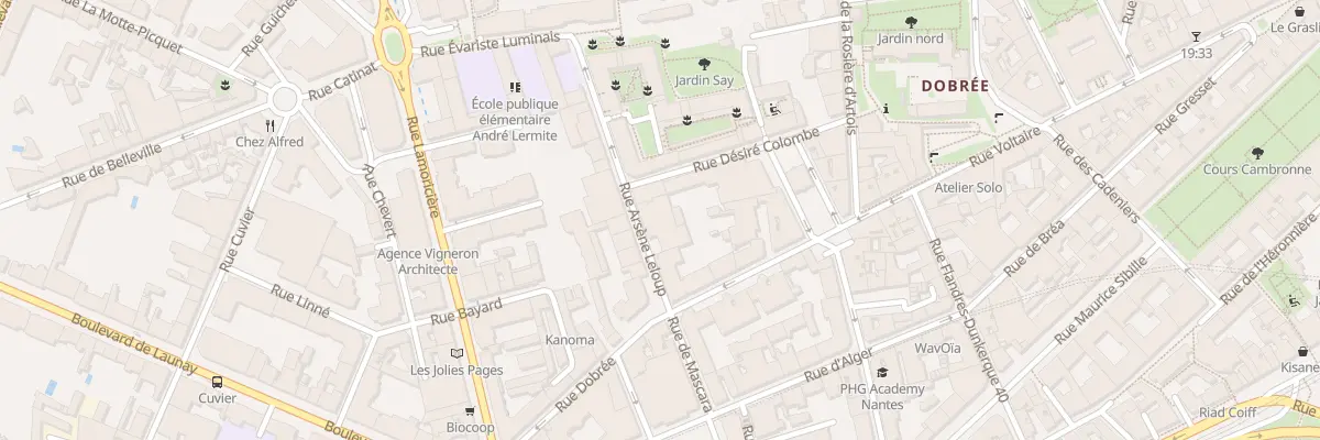 Plan du 4 Rue Arsène Leloup à Nantes