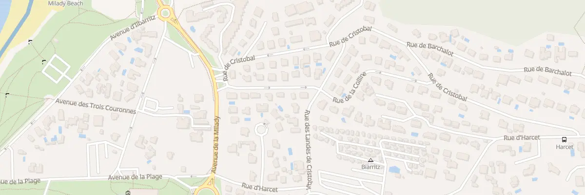 Plan du 23 Rue de la Colline à Biarritz