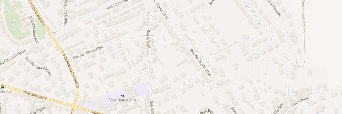 Plan du 315 Rue du 25 Juin 1944 à Cherbourg-en-Cotentin