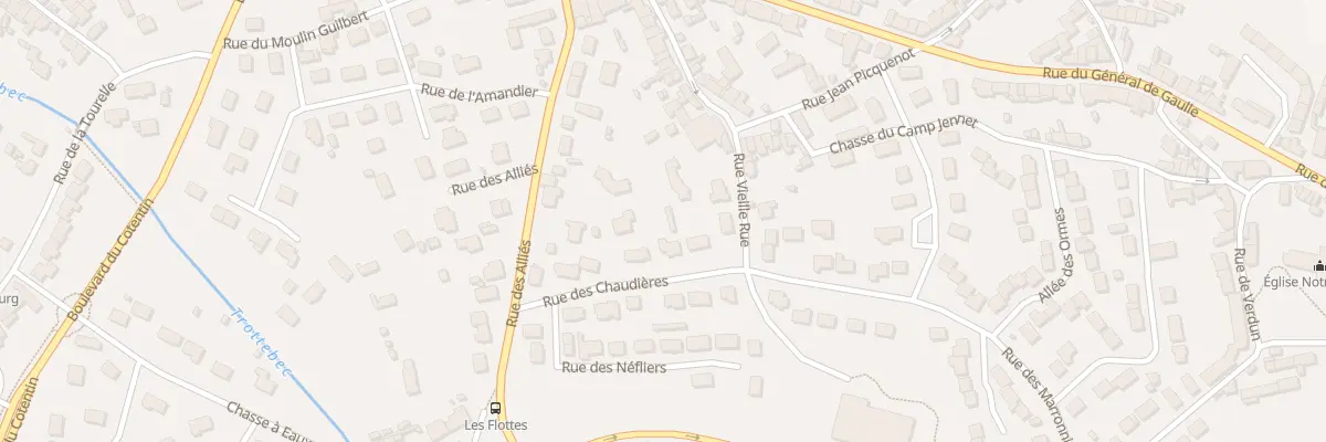 Plan du 113 Rue des Chaudières à Cherbourg-en-Cotentin