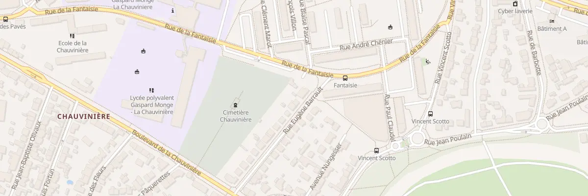 Plan du 25 Rue Eugène Barrault à Nantes