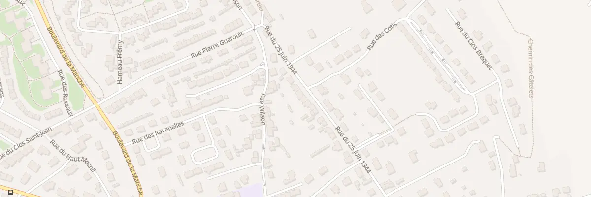 Plan du 377 Rue du 25 Juin 1944 à Cherbourg-en-Cotentin