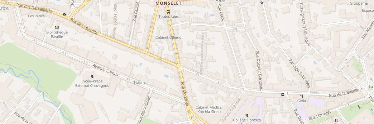 Plan du 58 Rue de la Bastille à Nantes
