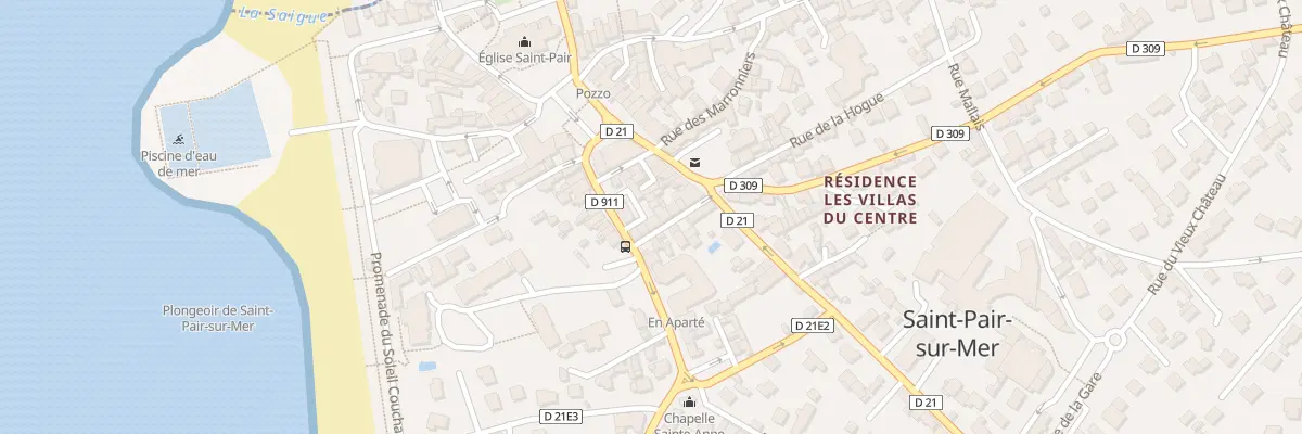 Plan du 85A Rue de l’Audience à Saint-Pair-sur-Mer