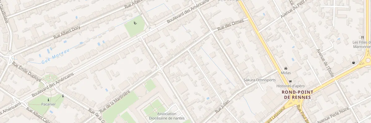 Plan du 11T Rue de la Martinière à Nantes