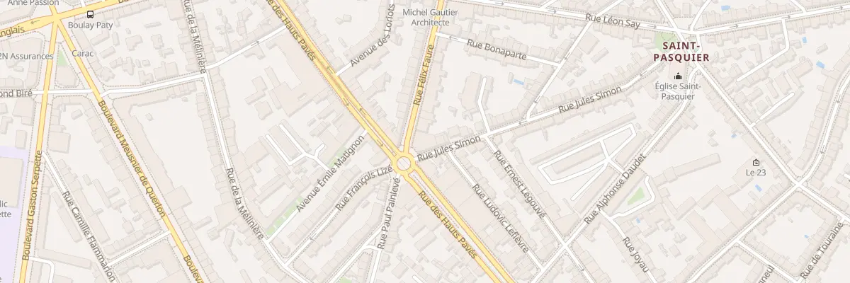 Plan du 2 Rue Félix Faure à Nantes