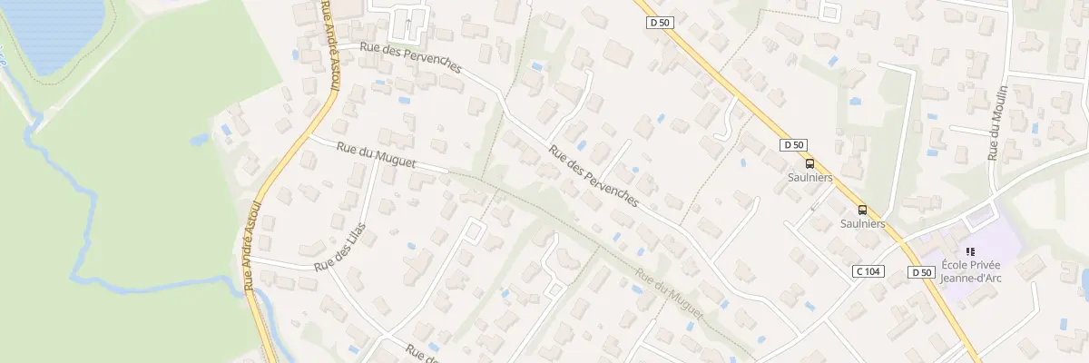 Plan du 14 Rue des pervenches à Landeronde