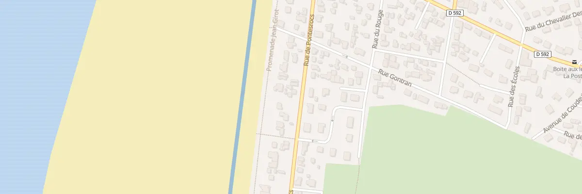 Plan du 34 Rue de Pontesrocs à Bréhal