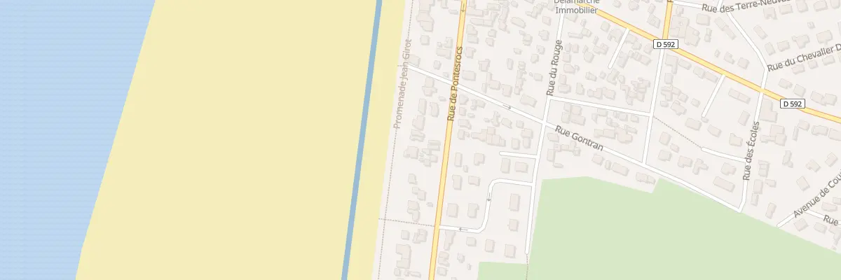 Plan du 26 Rue de Pontesrocs à Bréhal
