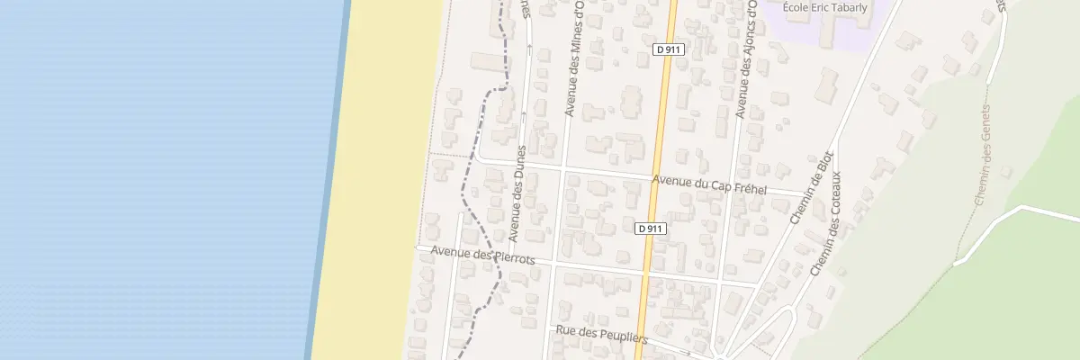 Plan du 55 Av des Dunes -Jullouville à Jullouville