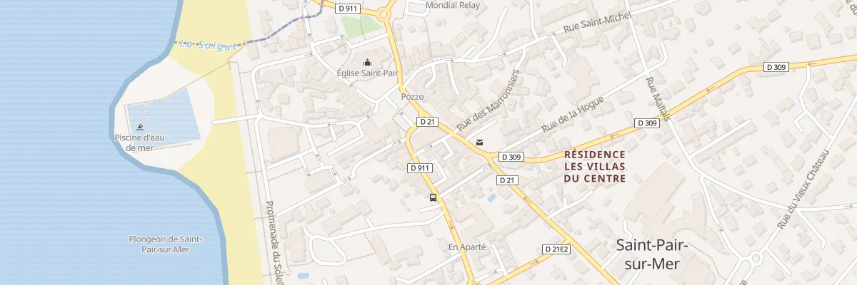 Plan du 71 Pl Charles de Gaulle à Saint-Pair-sur-Mer